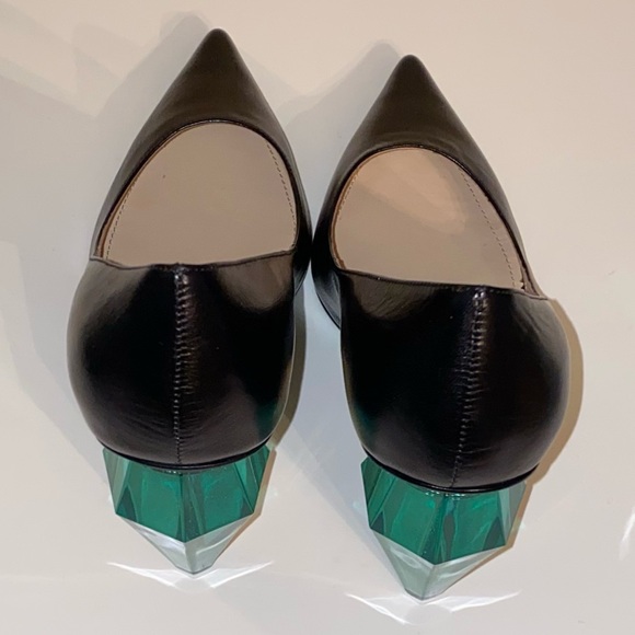 New Marc Jacobs jeweled emerald green “The Pump” diamond shaped heels - Picture 6 of 10